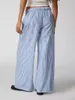 Pantalon Femme Femmes S Y2K Rayé Jambe Large Casual Comfy Cordon Taille Élastique Pyjama Loungerwear