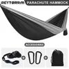 Hammocks 86x35 inch outdoor single camping pendant high-quality portable lightweight parachute pendant suitable for park tourism adventure terraces Y240322