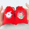 Stilar Drawstring Gift Blessing 8 Creative Flanell Candy Bag Christmas Supplies grossist