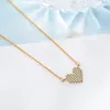 Pendants 925 Sterling Silver Women's LOVE Zircon Heart Necklaces Female Party Fashion Jewelry Accesories Items Jewellery