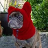 Dog Apparel Winter Hat Cute Personality Drawstring Headgear Washable Ears Hoodie Head Wrap Neck Warmer Scarf Pet Accessories