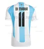 Koszulki piłkarskie Argentyna 3 gwiazdka Messis 24 25 fanów Wersje zawodników Mac Allister Dybala di Maria Martinez de Paul Maradona Kids Kit Men Men Men Men Koszulka piłkarska