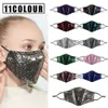 Lavável 3D Moda Bling Reutilizável PM2.5 Dustproof Boca Máscaras Lantejoulas Projetos Mulheres Máscara Facial DHL Frete Grátis