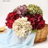 Faux bloemen groen kunstmatige hortensia bruiloft bloemen muur thuis nieuwjaar decoratie accessoires diy bruids boeket achtergrond indoor bonsai y240322