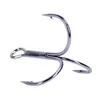 50pcslot BKK Treble Hook Black 1#12# AntiRust Super Sharp Triple Anchor Hooks Sea Trolling Fishing Saltwater Lure Fish Pesca 240312