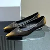 Chaussures habillées Printemps Automne Style Femme Pompes Bout Pointu Couleurs Solides Matériel Dames Talon Concis Polyvalent Femmes