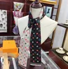 2024 New Top Fashion L Designer Classic Old Flower Heart Pattern Silk Scarf Women Headband Bag Accessories Scarf Same hairband as internet celebrity 80*120cm