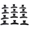 Hair Accessories 12pcs Hairdressing Clip Professional Butterfly Shaped Styling Section Clamp Black Home Use