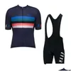 Cycling Jersey Sets High Quality Summer Team Set Men Breathable Short Sleeve Bike Outfits Road Bicycle Sportswear Y0809119515509 Drop Otb6A