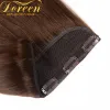 Piece Doreen 100g 120g Blonde Brown Brazilian Machine Made Remy Clip In One Piece Human Hair Extensions 16inch22inch