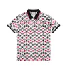 Heren Polo Shirt Designer Polos shirts voor man Fashion Focus Borduurwerk Snake Kwaster Kleine bijen Printpatroon Kleding Kleding T -shirt Zwart en wit heren T -shirt