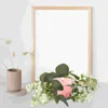 Decorative Flowers Garland Decoration Rings Party Wreath Wreaths Eucalyptus For Pillars Pe Farmhouse Plants Artificial Hanging