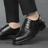 Dress Shoes Men Elevator Summer Breathable Casual Classic Business Heightening Leather 8CM 6CM Moccasins Taller Male