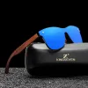 KINGSEVEN Sonnenbrille aus Naturholz für Herren, Vintage, klassisch, polarisiert, modisch, für Damen, elegant, handgefertigt, aus Holz, Sonnenbrille zum Fahren für Herren