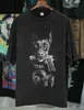 남자 티셔츠 좀비 팬더 2 디자인 Dobermann 독일 셰퍼드 개 애완 동물 프린트 남성 검은 티셔츠 J240322