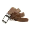 Ceinture Click pour homme avec fausse aiguille et cuir double couche