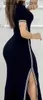 Temel gündelik elbiseler bayan elbise 2023 yaz moda şerit yüksek dikiş gündelik o yaka kısa kollu günlük sıkı maxi a-line elbise kadın elbise q240322