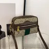 Mode barn brev tryckt handväska ins flickor rand sadel väskor lyxiga barn crossbody designer väska s1246