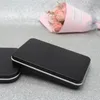 Garrafas de armazenamento 2 Pcs Eyeshadow DIY Palete Matte Branco Make Up Square Cases Vazio Almofada Compact Travel