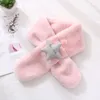 Gilet da uomo Sciarpa di peluche invernale per bambini Autunno caldo Pelliccia sintetica Sciarpe incrociate Cute Girl Boy Cartoon Morbido anello al collo Stile coreano