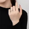 925 Sterling Silver Diamond Rings for Women Wed Party White 5A Zirconia Love Wedding Engagemen Ring Woman Luxury Jewelry Dating Daily Outfit Friend Present Box Storlek 6-9