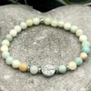 MG2094 6 mm Amazonite Hematite pärlor Tree of Life Charm Armband Handgjorda Energi Protection Wrist Mala