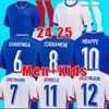 Polos masculins 24 25 Euro Cup French Home Mbappe Soccer Jerseys Dembele Coman Saliba Kante de Foot Equipe Maillots Griezmann Kids Kit Men Player Football Shirt