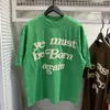 デザイナーメンズTシャツ再生フォームレタープリント半袖アメリカハイストリートルーズファッションブランドカジュアルカップルTシャツ