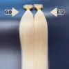 Extensions NNHAIR Nano Rings Straight Hair 100% Human Hair Extensions Remy Micro Beads 14Inches24Inches 1G/S 50S 36 Colors