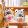 10cm Plush Keychain Cute Expression Cross-dressing Penguin Doll Plush Toy Stuffed Doll Plush Pendant Toy Girl Gifts