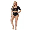 Roupa de banho feminina sexy biquinis mujer plus size maiô 2 peça conjunto de biquíni 5xl maiô cintura alta feminino roupas de praia