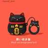 Kopfhörer-Zubehör-Hülle für AirPods 3 Hülle, kabellose Bluetooth-Kopfhörer-Kopfhörer-Hülle für Airpods Pro 1 2 3 Ladehülle Lucky Cat Earbuds CaseY240322