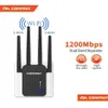 Yönlendiriciler Uzun menzilli genişletici 80211ac kablosuz wifi tekrarlayıcı wi fi booster 24g5GHz amplifikatör 3001200 m Yönlendirici Erişim Bırakma Teslimat Compu OT3v9