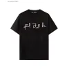 Designer PA T-shirt Luxo Tees Imprimir Palms Camisetas Mens Mulheres Ângulo Manga Curta Ao Ar Livre Hip Hop Streetwear Tops Roupas PA-11 Tamanho XS-XL