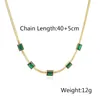 Chaînes Light Luxury 316L Collier de chaîne en acier inoxydable pour femmes filles de haute qualité cubique zircone élégant bijoux de rencontres