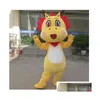 Costumes de mascotte 2024 Halloween Cartoon Dragon Costume Mignon Bébé Adt Marche Party Performance Noël Dressing Props Drop Livraison A Otqux