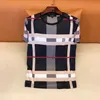 2023 Summer New Men's T-shirts Ice Silk kortärmad PLAID Tryckbrev Utskrift Designer Youth Trend Large Size M-4XL