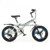 Cyklar rida-ons Wolface Children Foldbar cykel Mountain Bike 18/20/22 tum Dual Disc Brake Shifting 6-14 år gammal barn 2022 Dr DH1FB