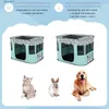 Lits pour chats Meubles Portables pour chiens de compagnie Stylo de jeu pour animaux de compagnie Tente pour animaux de compagnie Salle d'accouchement pour chat Maison pour chien pliable avec grille extérieure utilisée pour le centre de naissance des animaux de compagnie Y240322