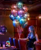 Décoration de fête 10pcs Chrome Métallique Latex Air Hélium Ballons Baby Shower Mariage Anniversaire Globos Gonflable Balon