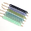 Fishsheep colorido acrílico grosso corrente pulseiras para homens mulheres boêmio multi cor resina link pulseiras moda jóias 240321