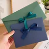 Present Wrap Romantic Bowknot Paper kuvert söta för brevkuddar bröllopsfest inbjudningskort täcker brevpapper kontor leveranser