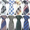 Bow Ties Fashion Mens Tie 6CM Skinny For Men Narrow Slim Necktie Plaid Paisley Dot Stripes Neck Arrow Business Party