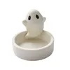 Candle Holders Ghost Shape Candlestick Creative Ceramic Decorative Modern Holder For Housewarming Anniversary Wedding Kitchen Suppl J0F0