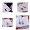 Hangerkettingen Micro Set Cirkel Enkele Diamant Hart Ketting Kloppend S925 Sterling Sier Sleutelbeenketting Ornamenten6238033 Drop D Otj0E