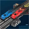 Diecast Model Cars S 1 43 RC Railway Accessories Toy Electric Race Track Vehicle Double Battle Speedway Profissional slot bil Circui Dhzva