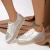 Casual Shoes Women's Sneakers 2024 Spring Fashion Lace Up Sports Light Female Flats Platform Ladies Walking