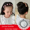 Hair Accessories Teeth Cartoon Invisible Extra Holder Spring Fixed Combs Styling Comb Strawberry Bear Children