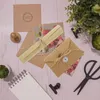 Envoltura de regalo Viajeros en blanco Cuaderno Insertar página DIY Postal Sobre de palabra para cuadernos de escritura de letras