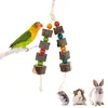 Andere Vogelbedarfsartikel Bunte Perlen Schnabelschleifspielzeug fördert Gesundheit und lange Unterhaltung, geeignet für das Training 6XDE